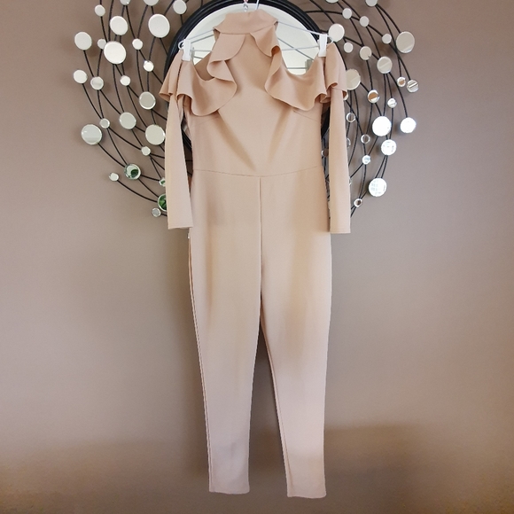 Boohoo Pants - Cold shoulder long sleeved jumpsuit